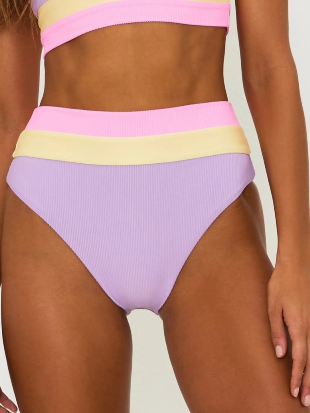 NWT Beach Riot Heidi Colorblock Bikini Bottoms